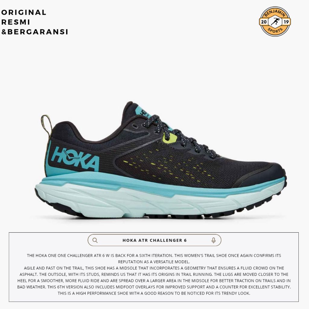 Hoka challenger ATR 6 women's trail - Black / blue