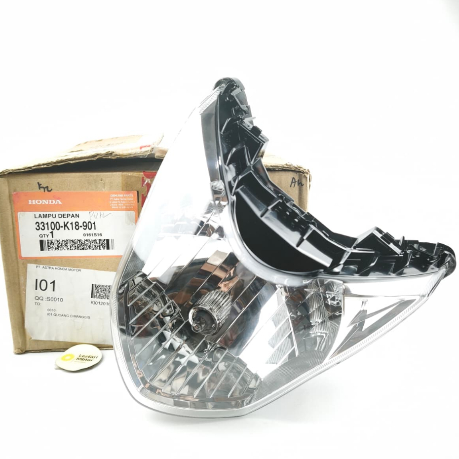 Promo Honda Reflektor Lampu Depan Verza 150 Termasuk Bohlam + Pitting Assy 100% Original Ahm