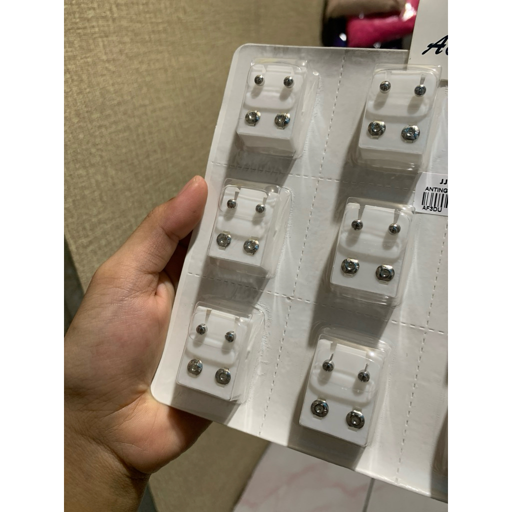 AS - Anting Tindik Bayi Studex Anti Karat - Warna Acak, Aman untuk Anak