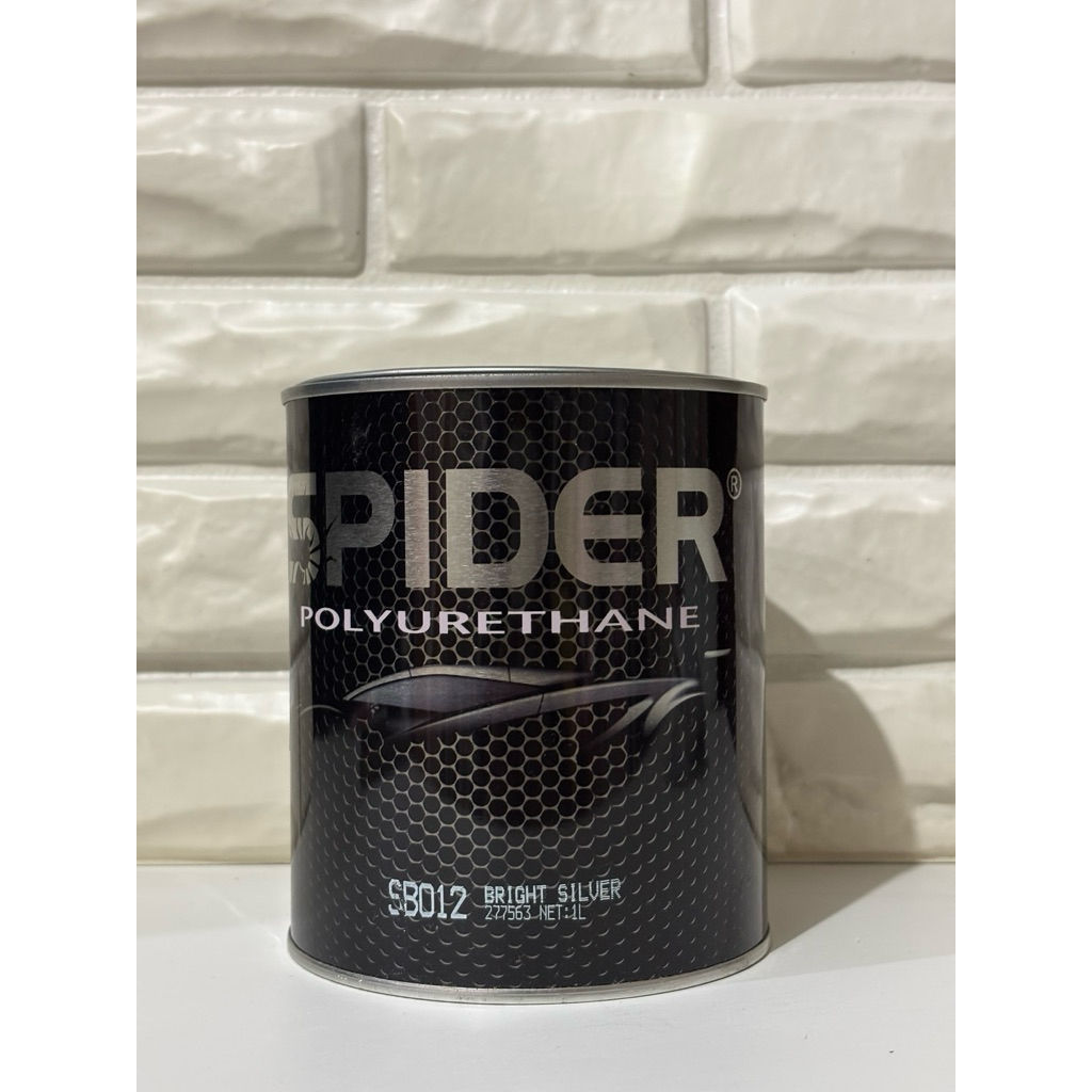 CAT PU SPIDER BRIGHT SILVER SB012 | Cat Spider Polyurethane SB012 Bright Silver 1L | Cat PU Silver M