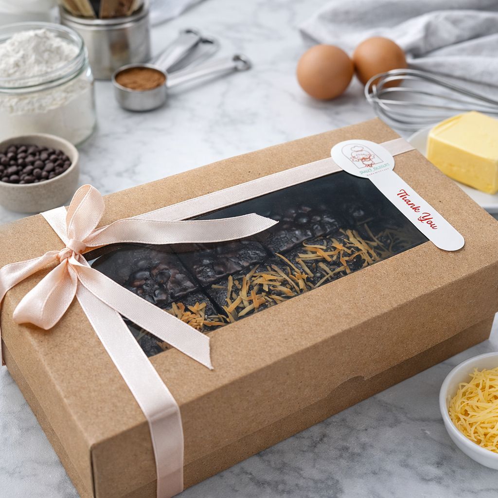 Fudgy Brownies | Brownies Panggang | Fudgy Brownies 20x10cm