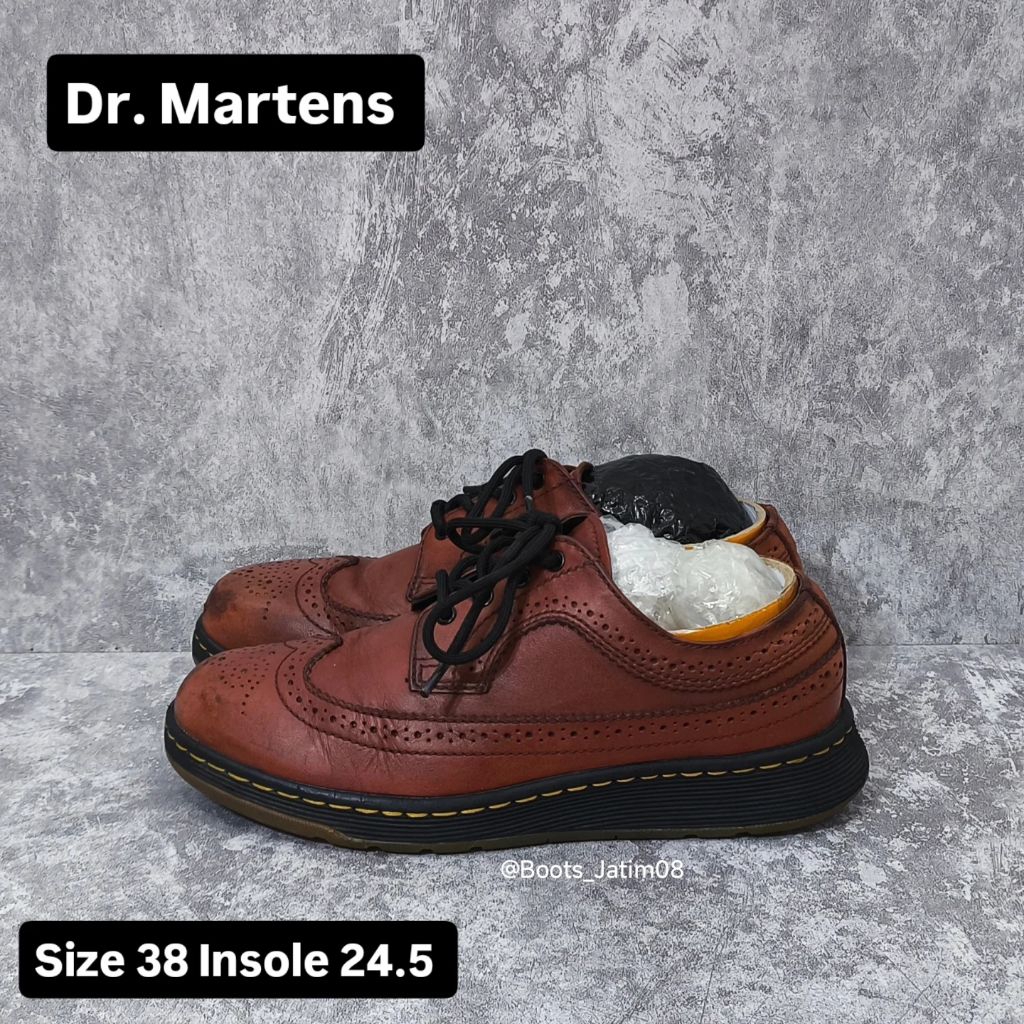 Docmart Gabe Vintage Wingtip Shoes Size 38