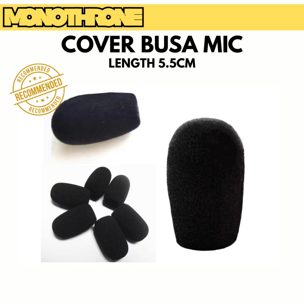 Busa foam spon cover mic mini kecil windscreen mik condenser podium