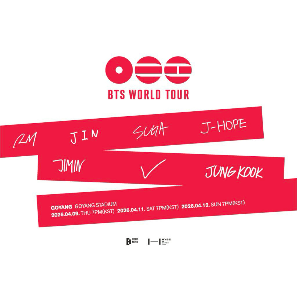 SHARING NOBAR ONLINE BTS WORLD TOUR 2026