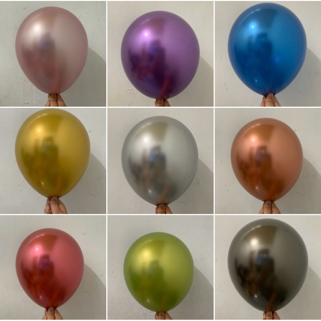 Balon Latex Chrome 12 inch