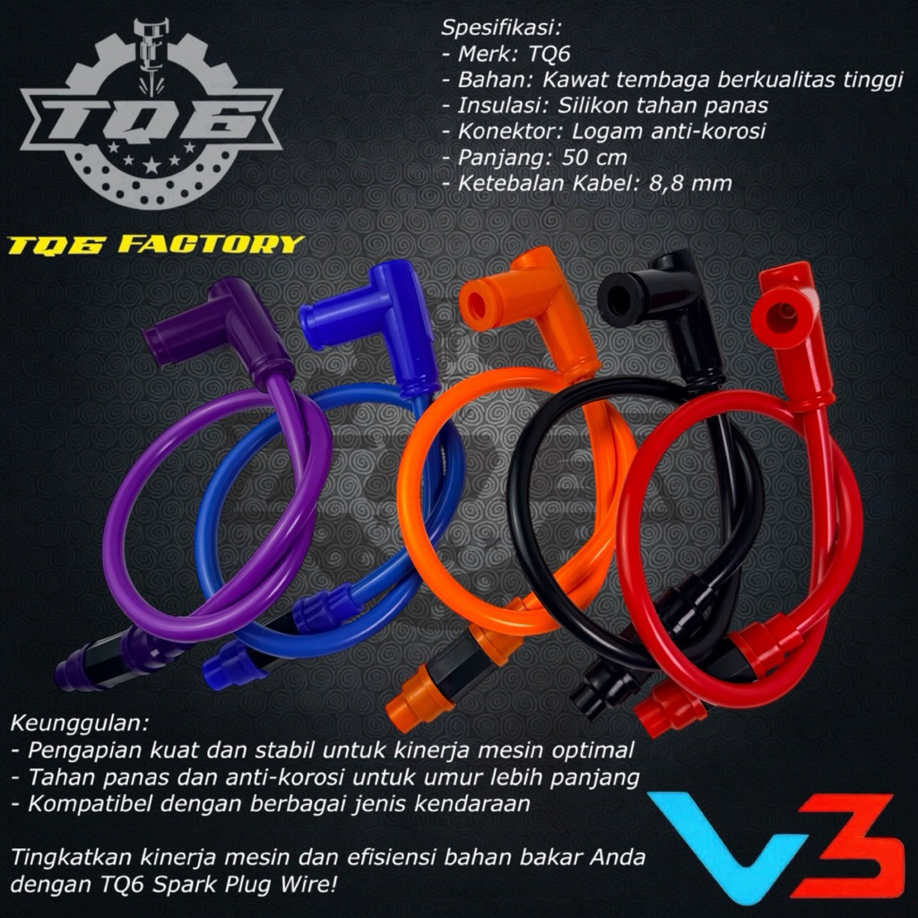 Kabel busi Kabel Busi Motor TQ6 Cangklong Busi Universal