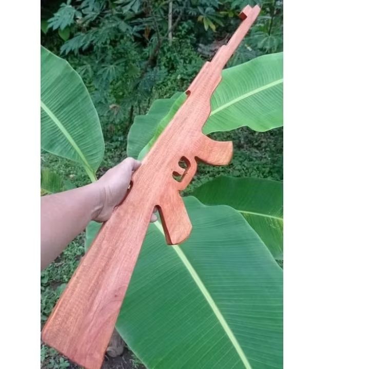 SENAPAN MAINAN KAYU - SENAPAN KAYU - PISTOL MAINAN - SENAPAN KAYU LARAS PANJANG - PISTOL KAYU MAINAN