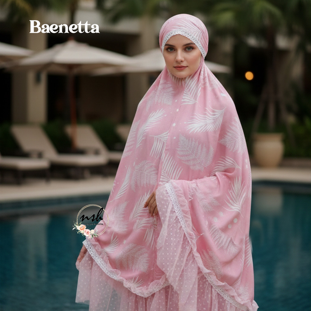 nsh Mukena Dewasa Super Jumbo Mewah Baenetta Luxury