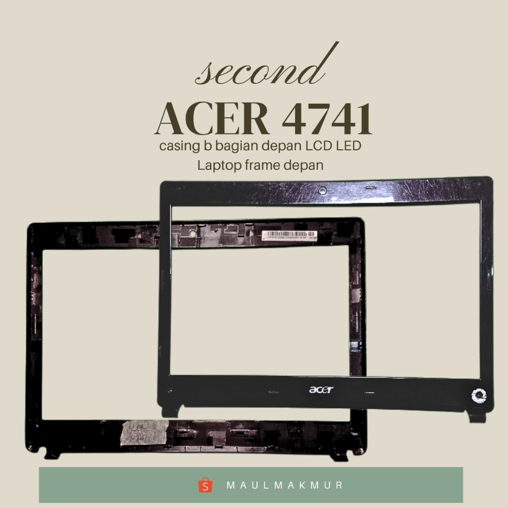 SECOND Frame Layar LCD LED Laptop | Acer 4741 | Case B Bagian SECOND Casing Laptop Hardcase | Lenovo