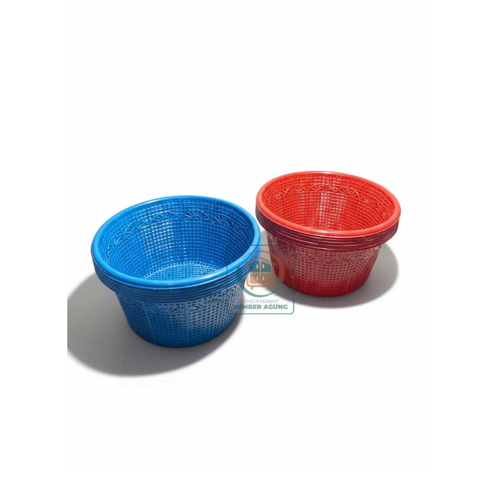 ECER dan GROSIR  Keranjang Wakul Bakul Ceting Nasi Plastik Bulat / Besek Bulat / Waku Plastik Hajata