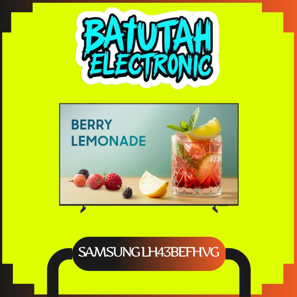 SAMSUNG LH43BEFHVG / 43BEF /
43BEFHVG Smart Monitor for Business TV

BEFX-H 4K 43 Inch