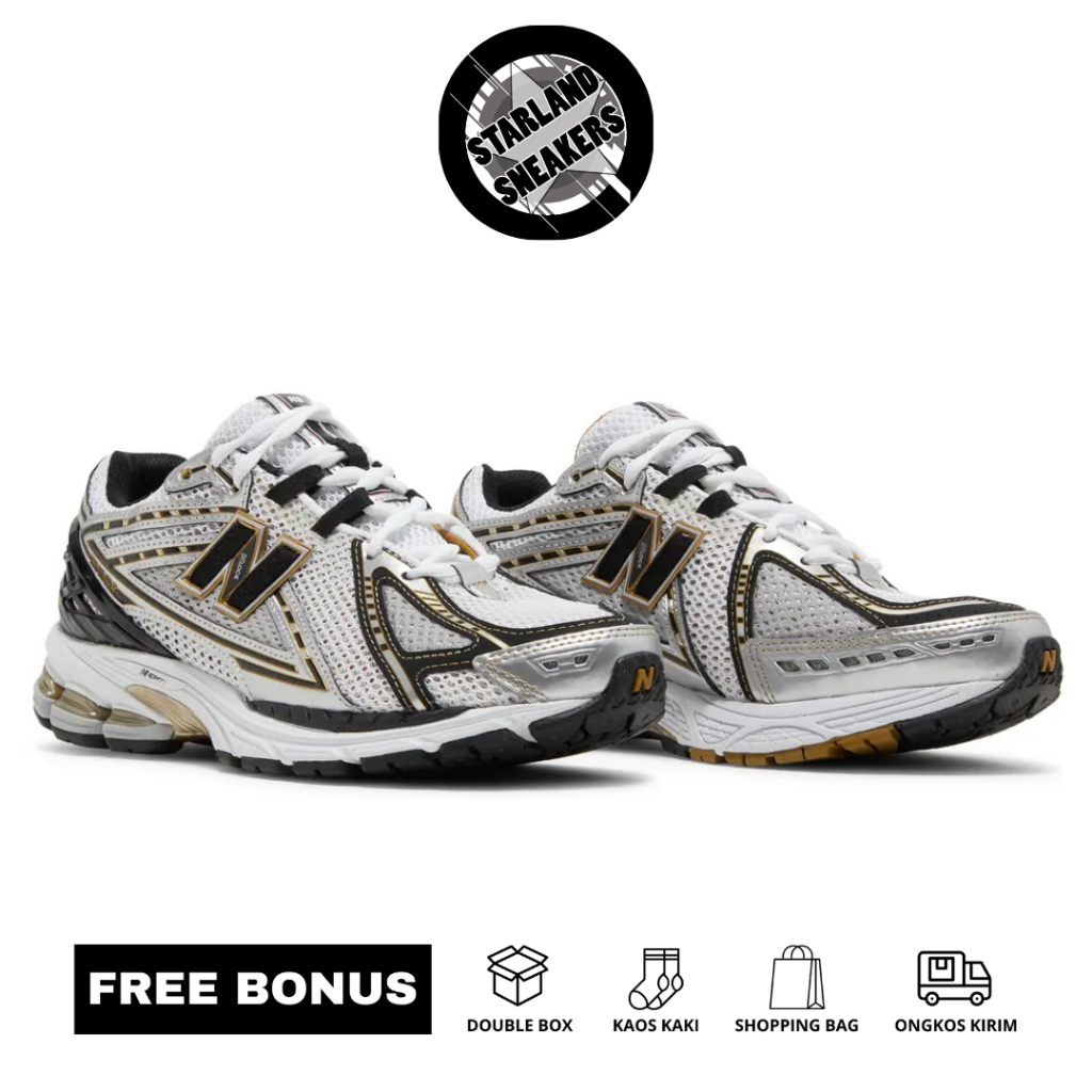 StarlandSneakers - Sneakers NB 1906R Metallic Silver Metallic Gold Made In Vietnam 100%