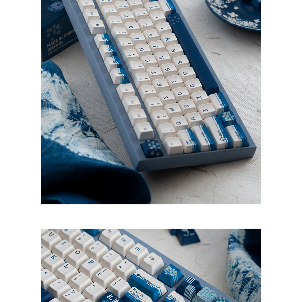 Keycaps FBB Tie Dye Cherry Profile PBT Dye Sub