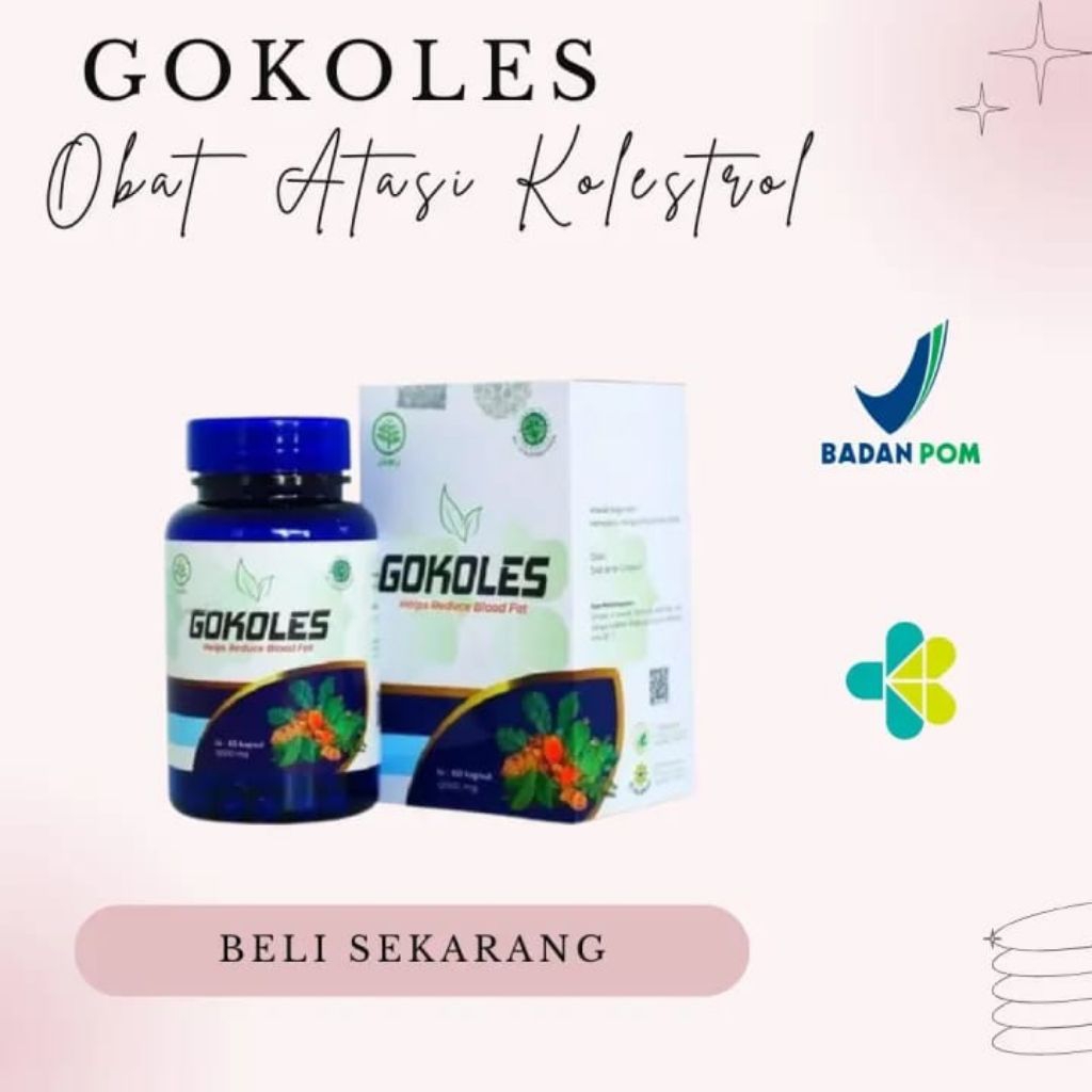 GOKOLES ORIGINAL ATASI KOLESTROL TINGGI HERBAL