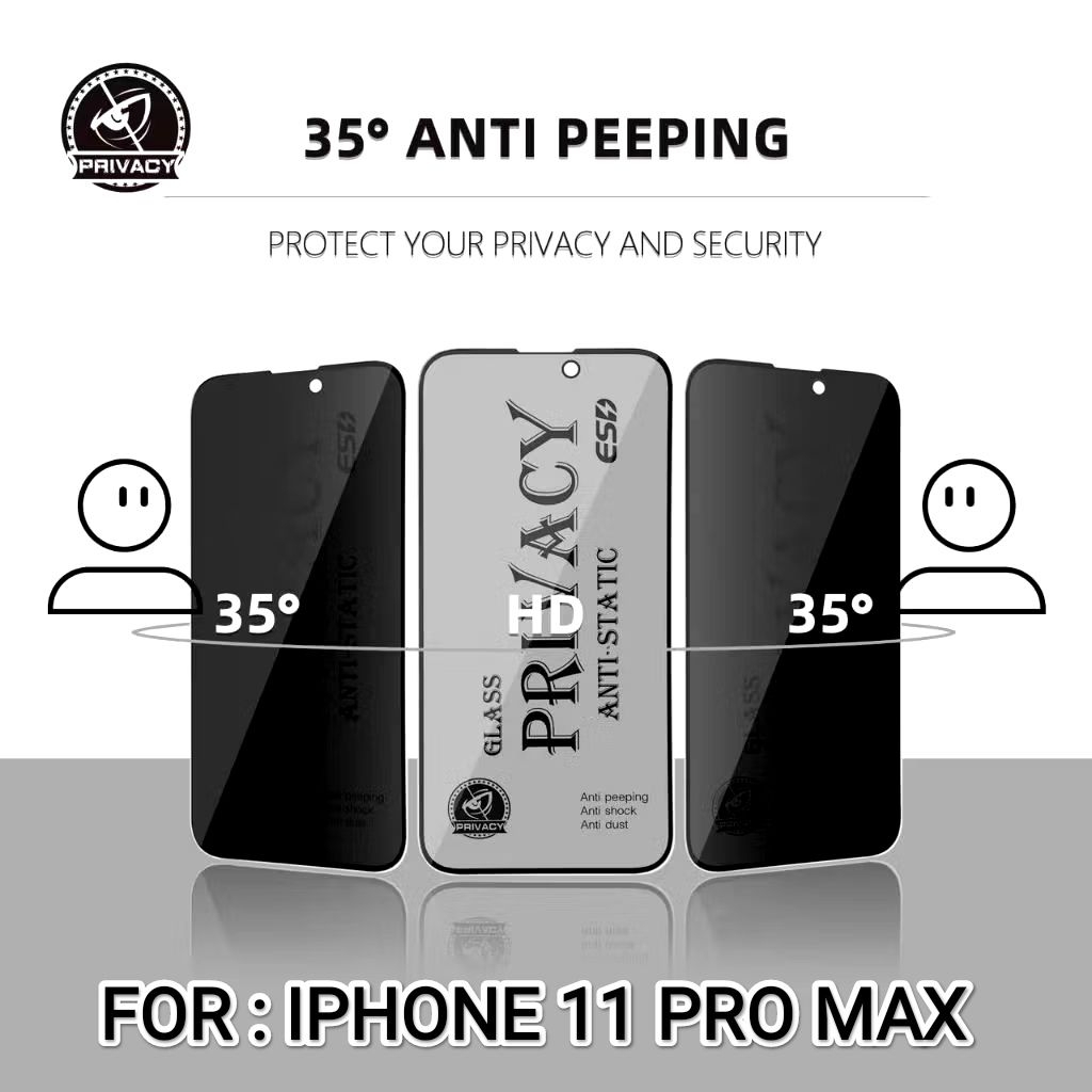 TG anti gores privasi KACA IPHONE 11 PRO MAX / XS MAX