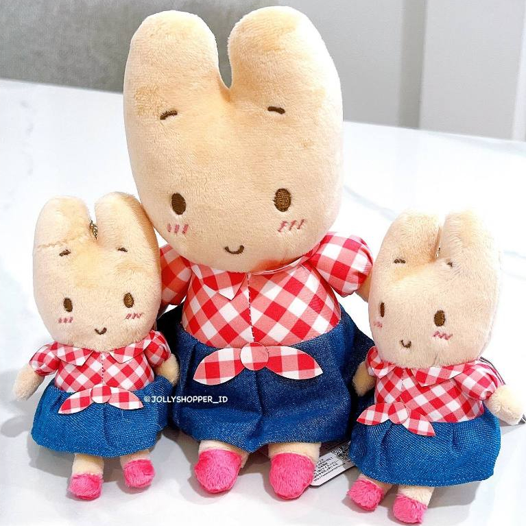 [READY STOCK] Sanrio Japan Marron Cream Plush Toy Boneka Vintage Retro Red Checker Super Rare