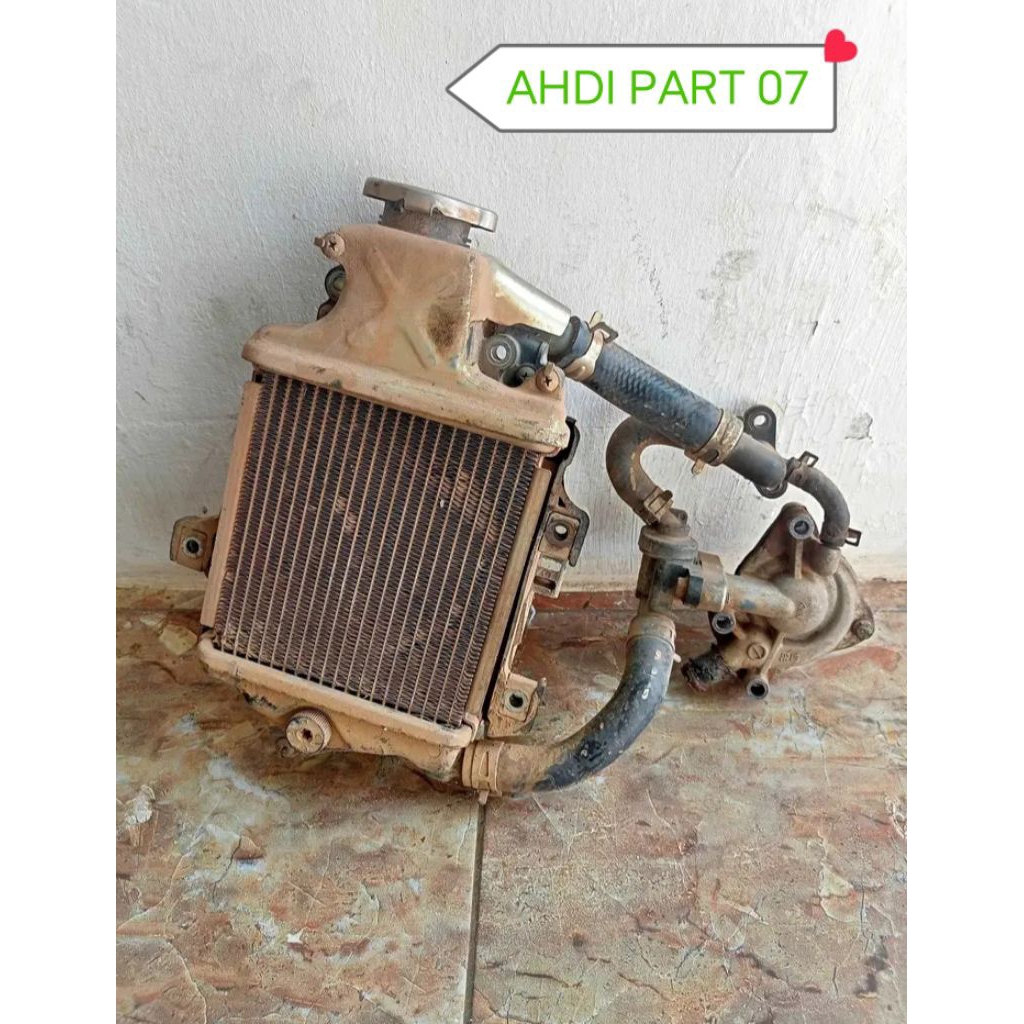 RADIATOR SATU SET +WATER PUMP+TERMOSTAT+SELANG VARIO 125 OLD KZR ORIGINAL COPOTAN