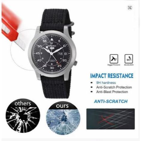 nnn ngadoor pelindung jam tangan tempered glass watch Seiko sport snk809 snk 809