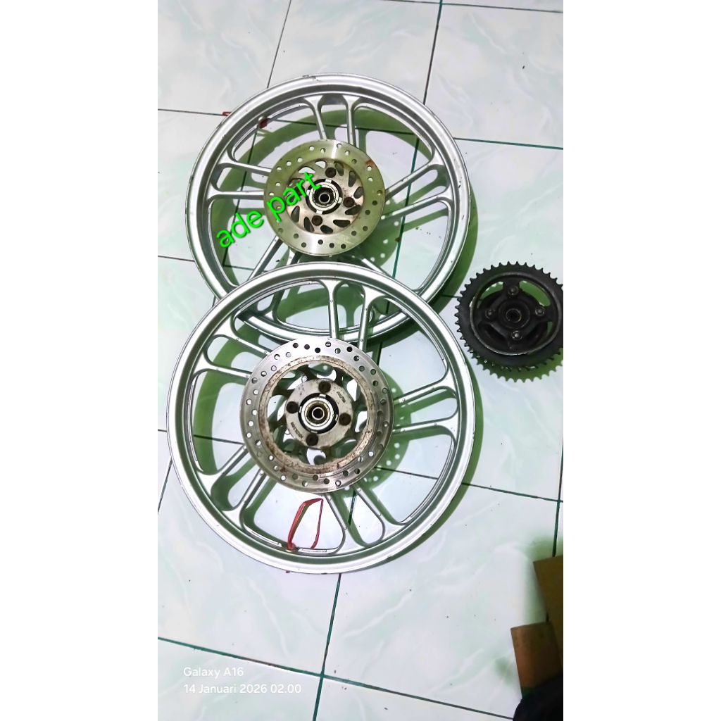 Velg Racing Depan Belakang Honda Cs1 Fulset PNP Supra x 125. Sonic150R Supra GTR. Cbr 150 Blade new 