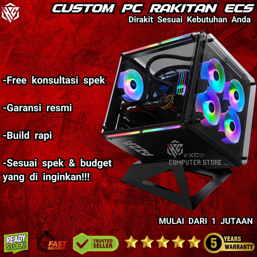 Custom PC Rakitan ECS 1.1 - Custom PC Rakitan EXCO Computer Store