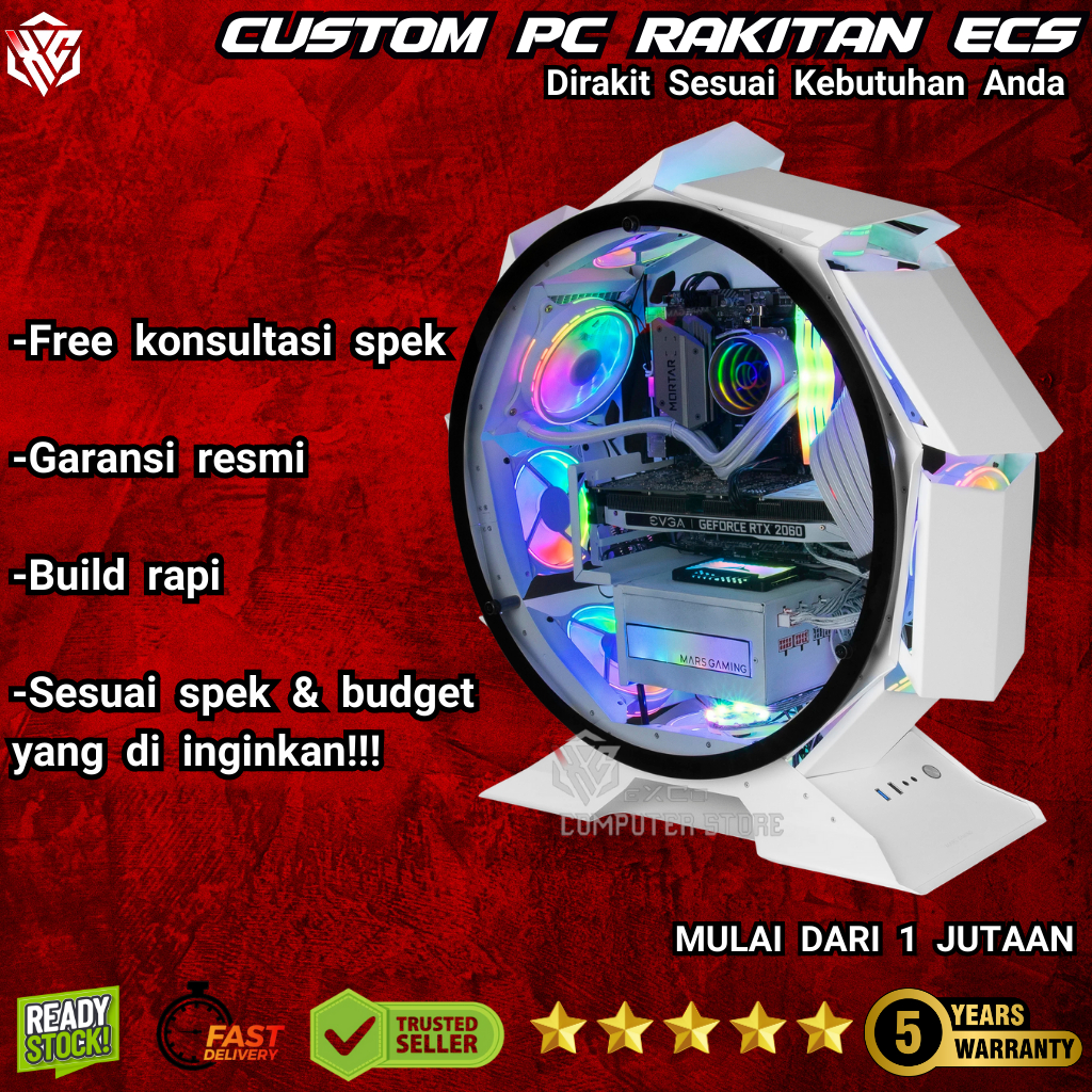 Custom PC Rakitan ECS  1.6 - Custom PC Rakitan EXCO Computer Store