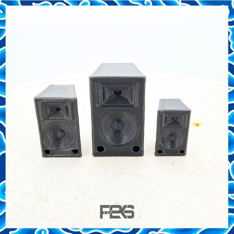 Miniatur Sound System Full Range Hiasan Meja Properti fotograpi Dekorasi Rumah Aesthetic skala 1:14