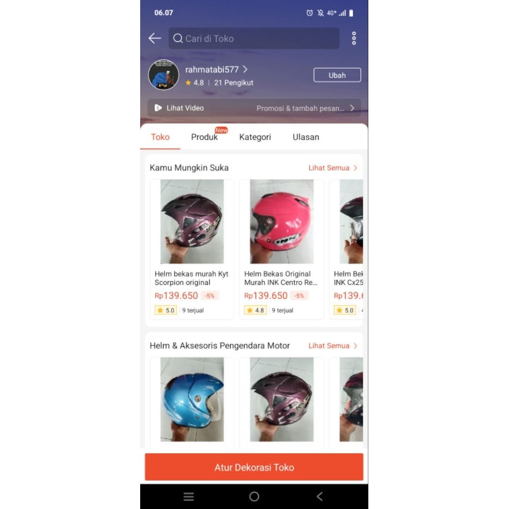 Helm bekas murah ORIGINAL servisan