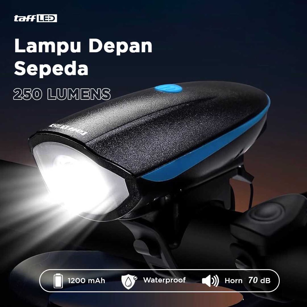 Lampu Depan Sepeda Klakson
