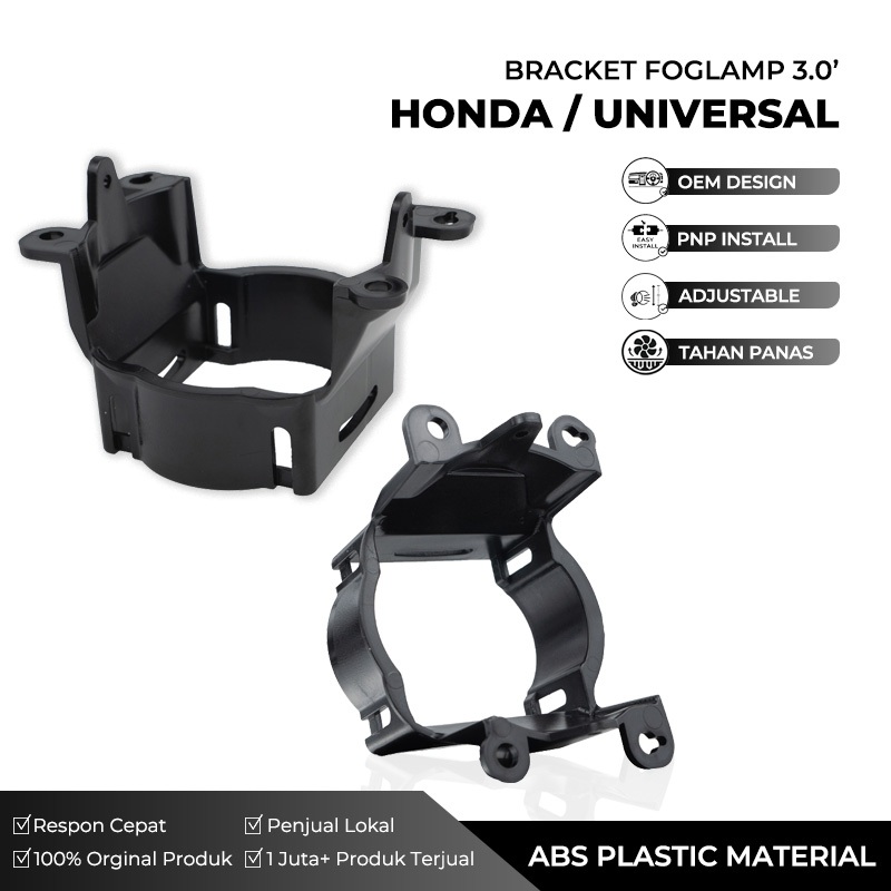 Dudukan Foglamp Honda Universal Bracket Foglamp BILED Honda 3 inch Universal Baut Atur Ketinggian