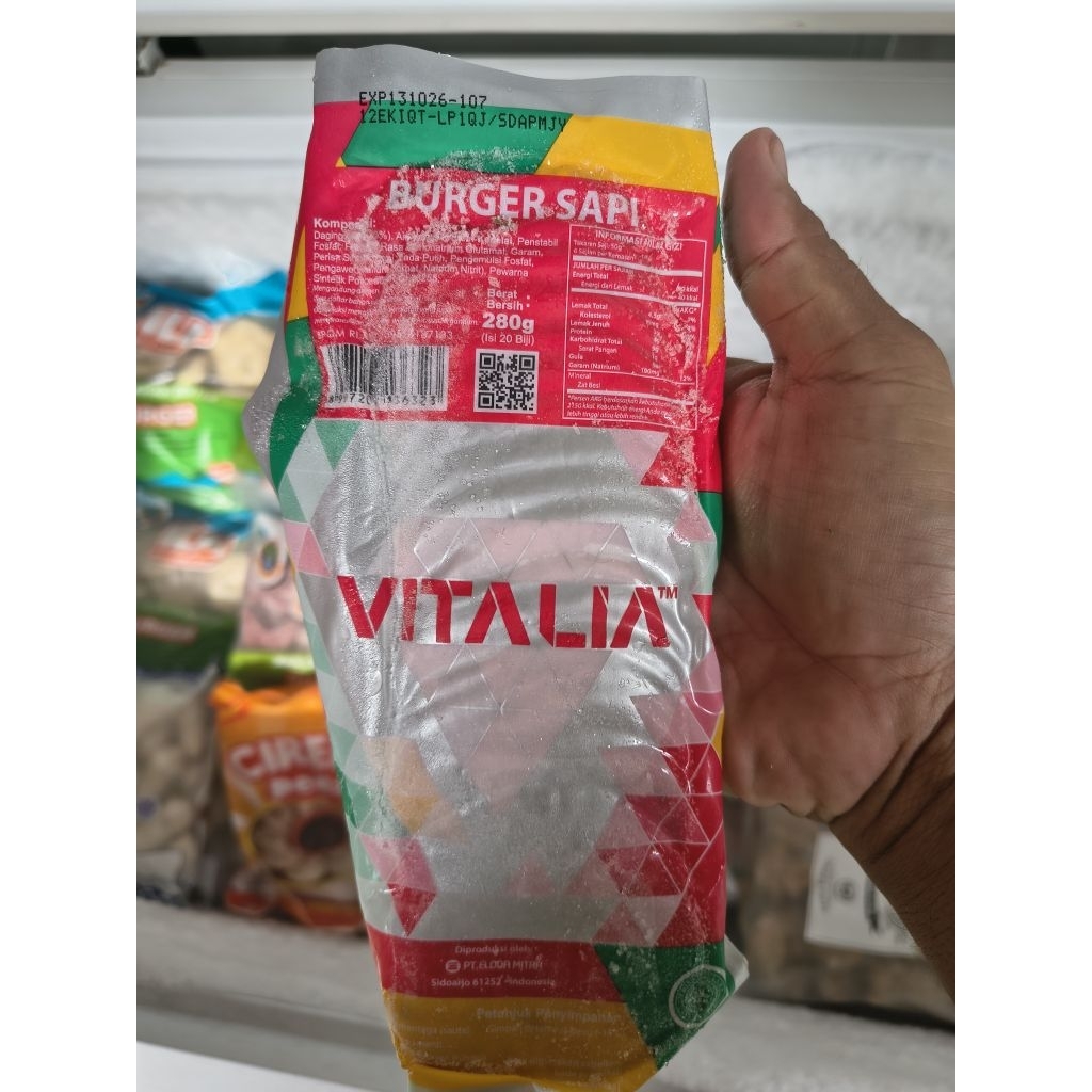 Vitalia beef burger isi 20