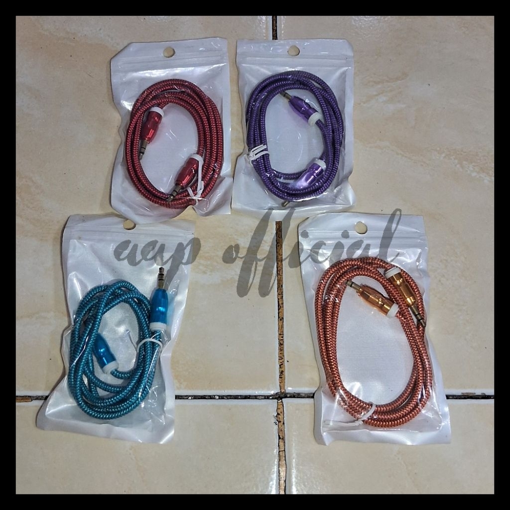 Kabel Aux Speaker Audio 1M Dari Hp Ke Speaker Aktif Sound Sistem