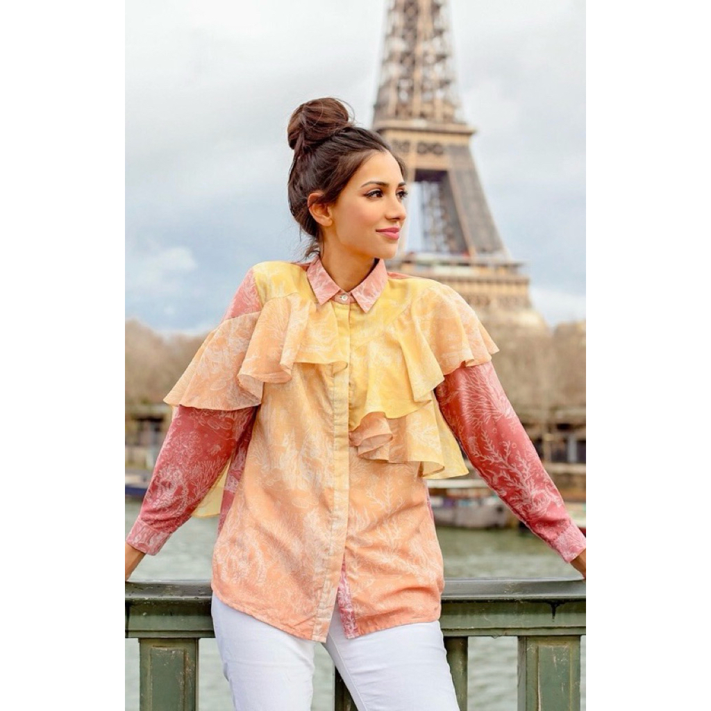 PRELOVED BENANG JARUM EMM EL MAR MINORCA BLOUSE SHIRT BEKAS SECOND BS KEMEJA RARE ITEM BALIKPAPAN SA