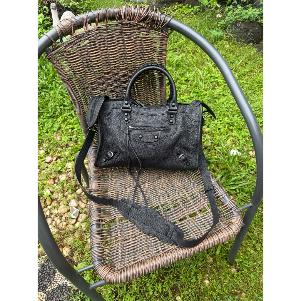 Balenciaga City Small All Black Hardware (30cm) Preloved like new