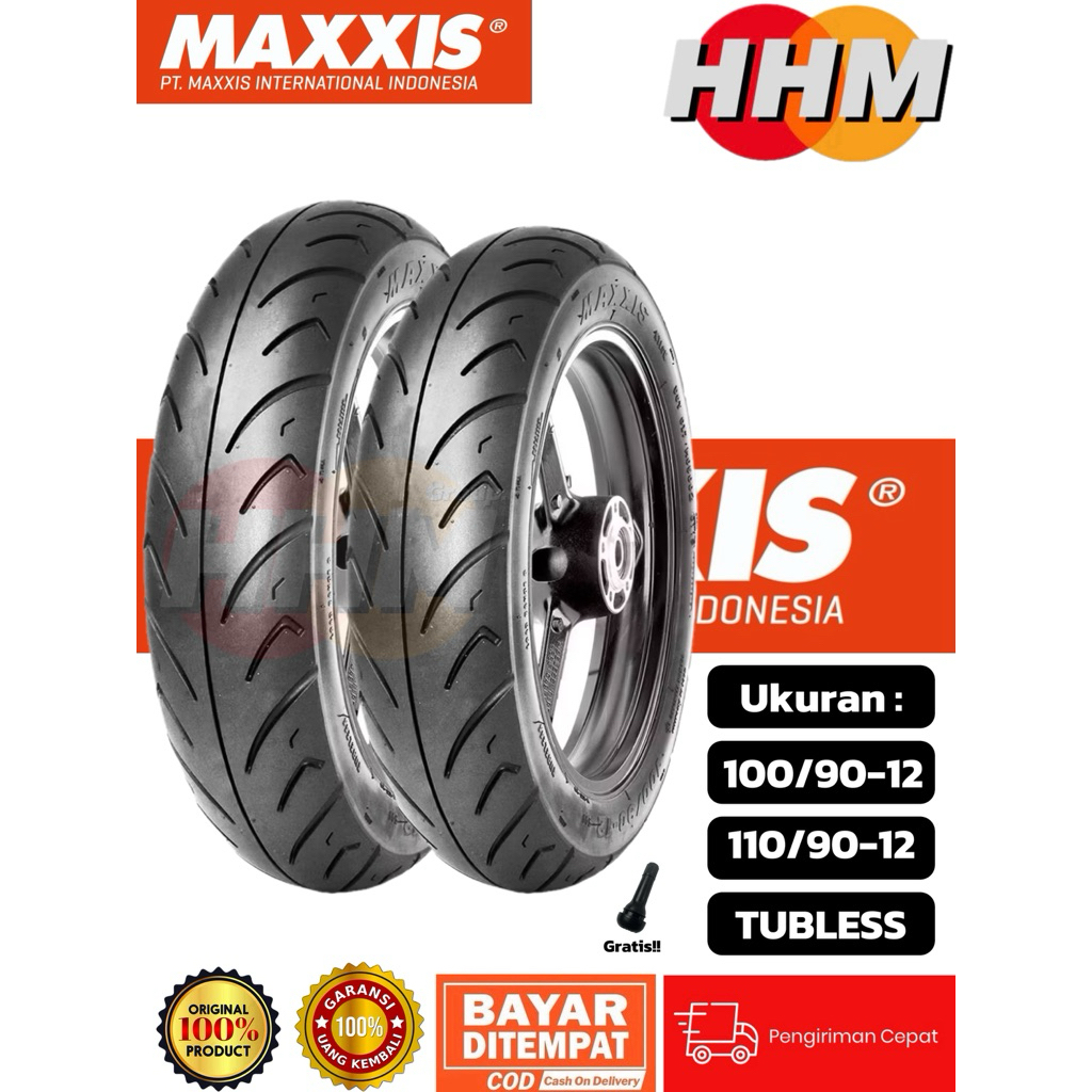 MAXXIS EXTRAMAXX M922F M922R 100/90-12 110/90-12 TUBLESSA