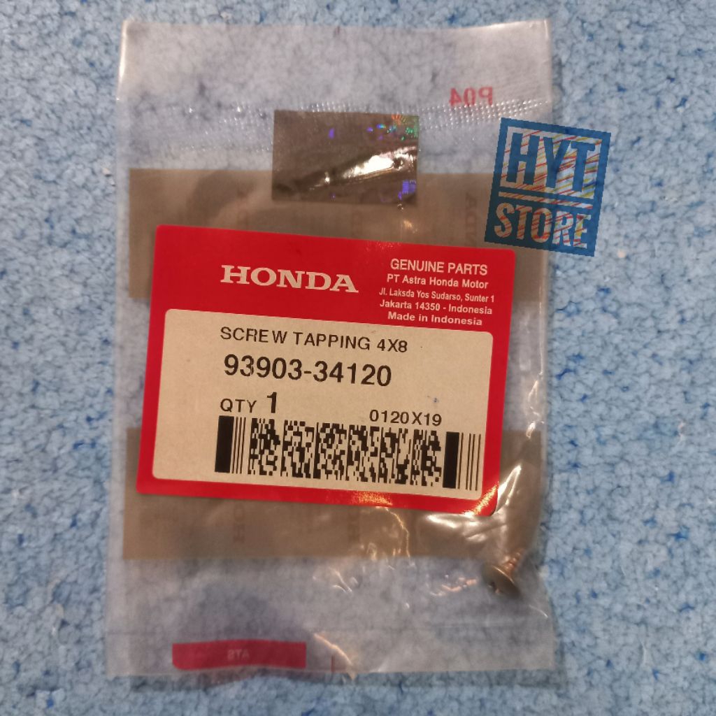 Baut Screw Tapping 4x8 Sekrup Plat Cover Penutup Selahan Kick Stater Blok CVT Beat Vario Scoopy Spac