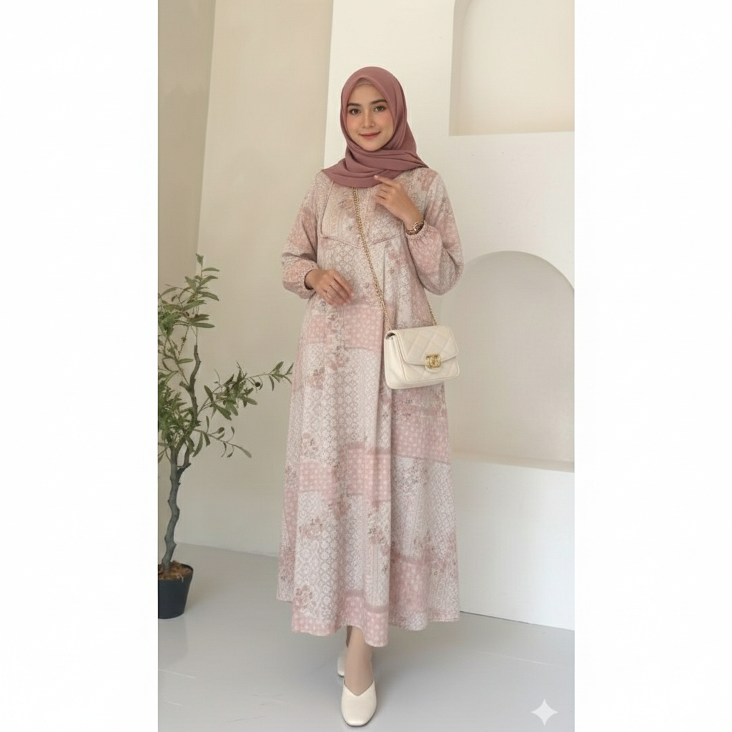 Midi Dress Almeera Silk by Warna Fashion