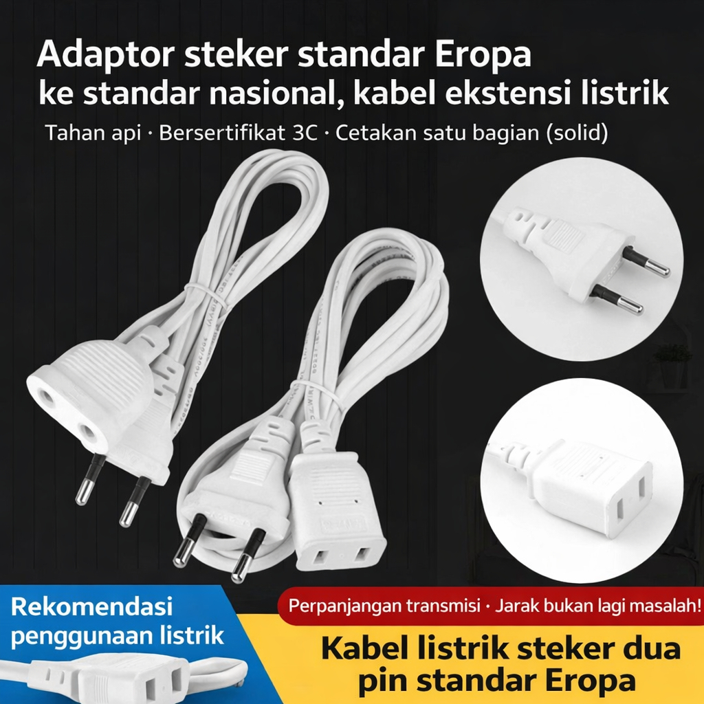 KABEL SAMBUNGAN MULTI FUNGSI COLOKAN LISTRIK KABEL EKSTENSI CCTV PERPANJANGAN KABEL ALAT LISTRIK