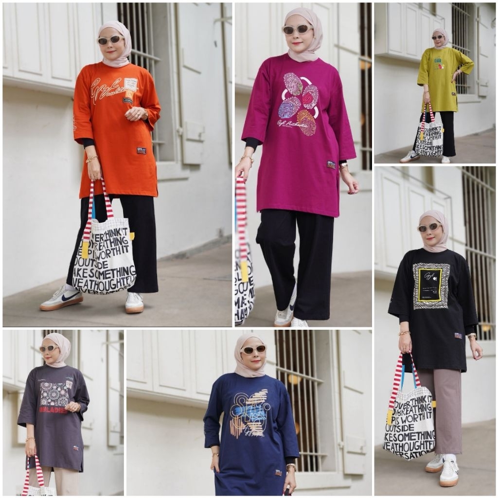 SET TUNIK OVERSIZE CELANA KULOT by GYL AUTHENTIC