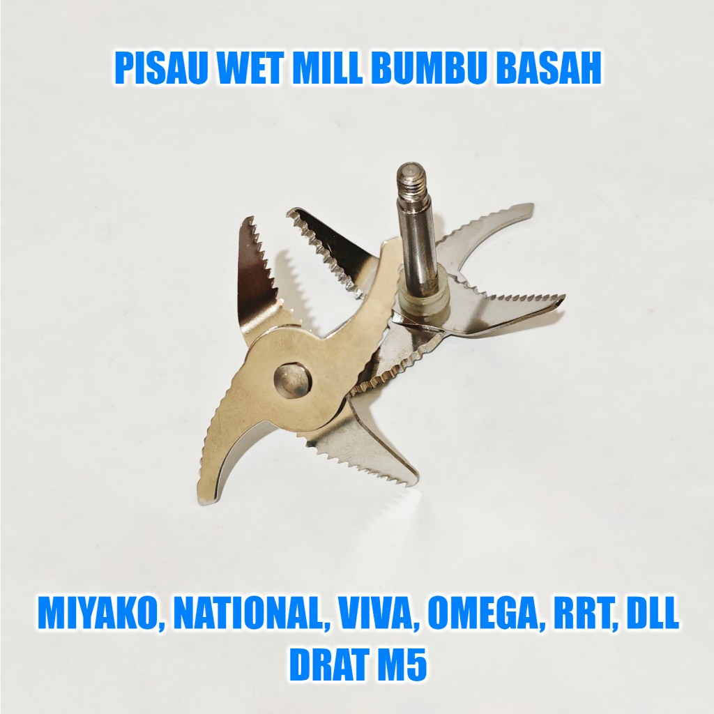 Mata Pisau Mounting Bumbu Basah Wet Mill Blender MIYAKO BARU/NATIONAL 101/102/301 dll AS KECIL