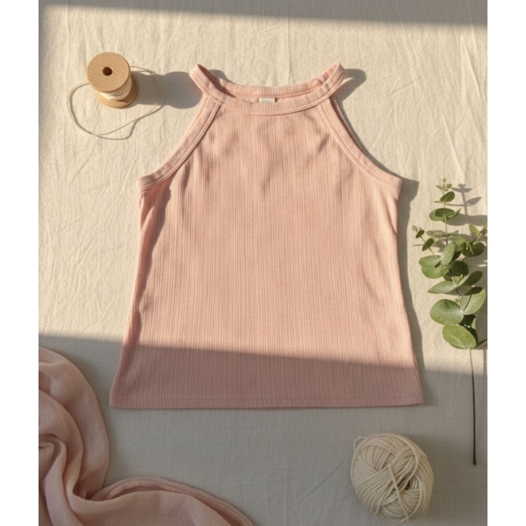 Halter Neck Tank Top with bra