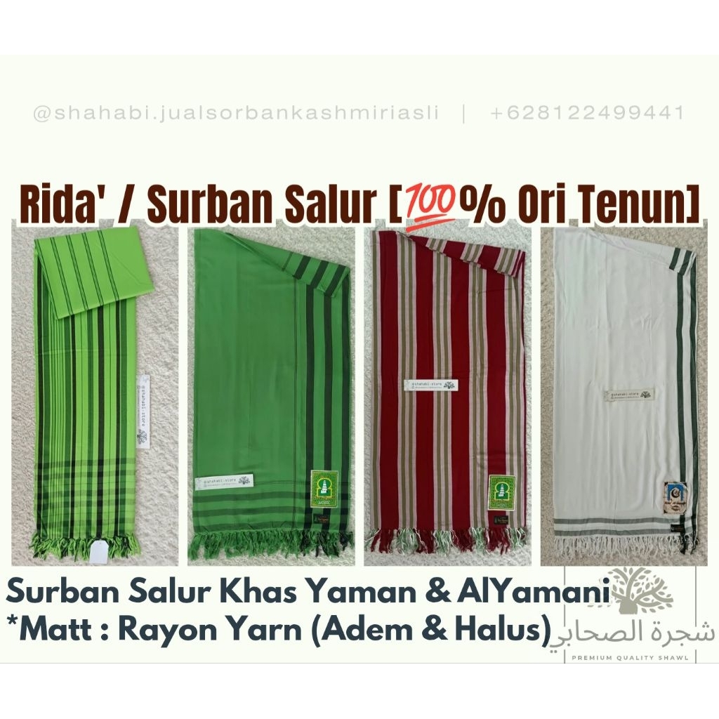 Sorban Rida Tenun Al Yamani / Jual Sorban Tenun Asli / Sorban Habib | Surban Alyamani Ori
