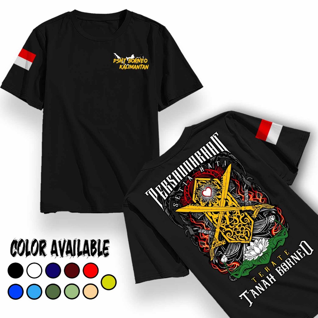 Kaos PSHT TANAH BORNEO KALIMANTAN- Kaos Distro Kaos Dayak Kaos Distro Kalimantan Ethnik Bisa Cod