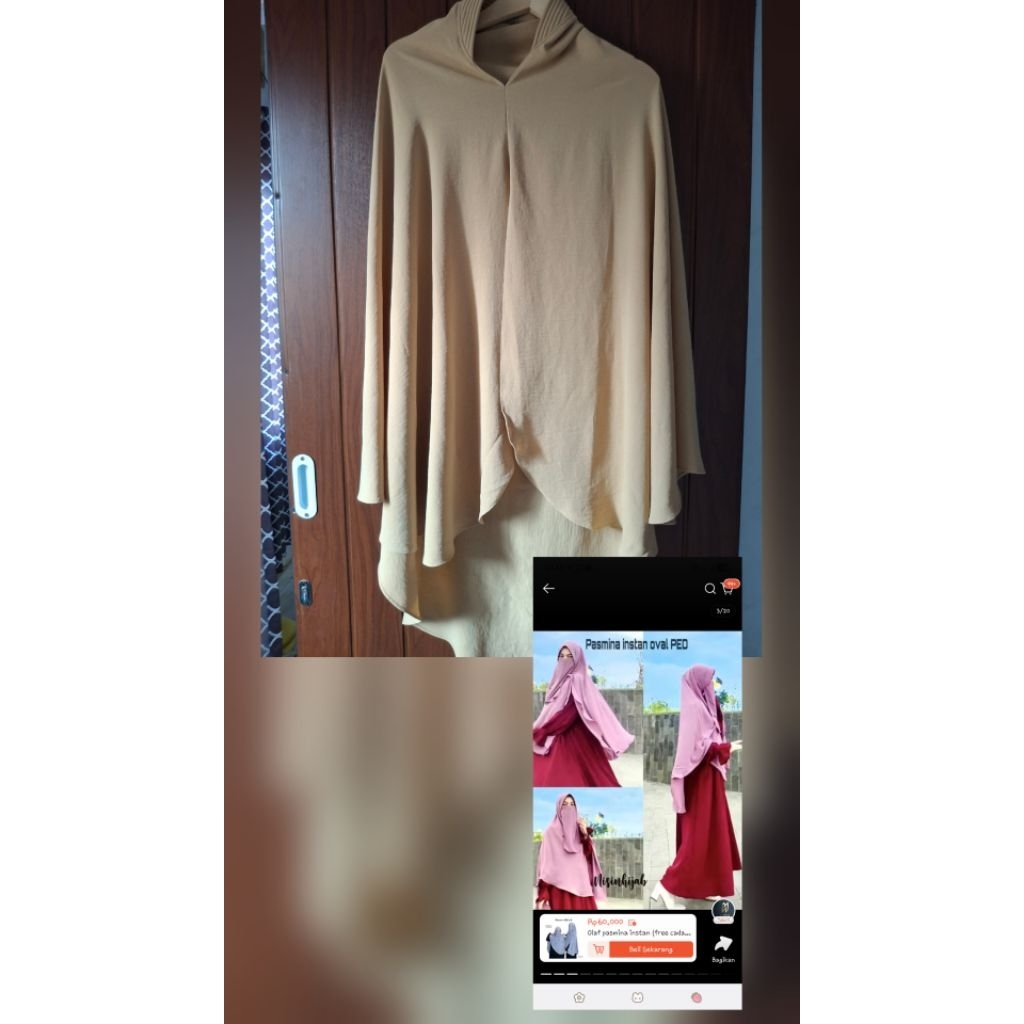 Priloved Pasmina instan oval by nisin hijab