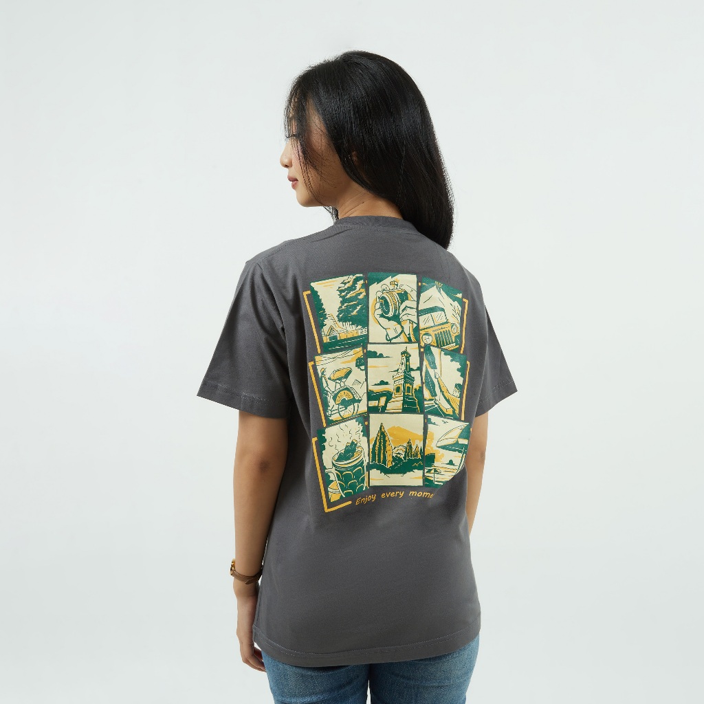 Dagadu T-shirt Regular Moment | Kaos Lengan Pendek Pria Wanita | Cotton Combed