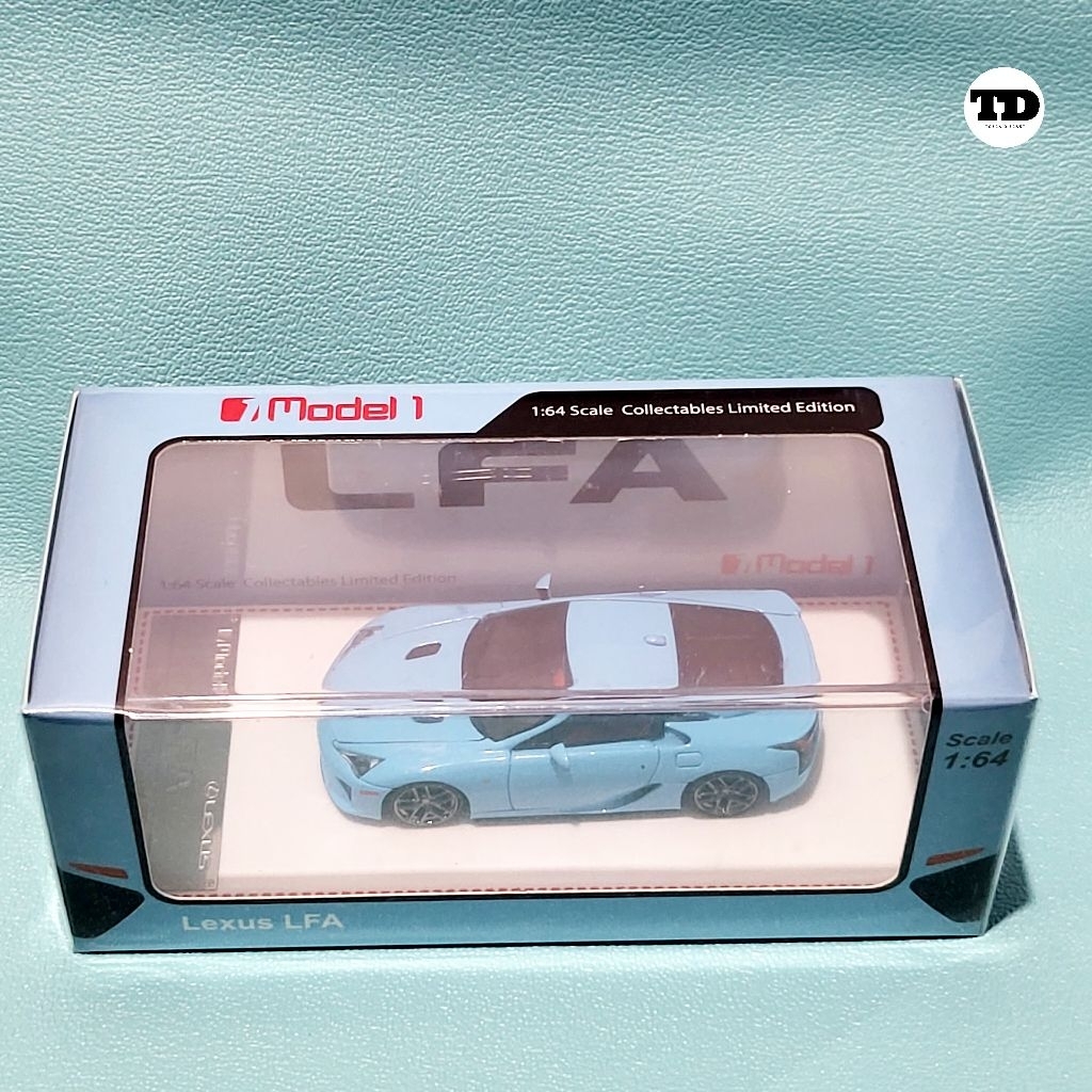 Diecast 1:64 Model One Lexus LFA10 Blue Tiffany