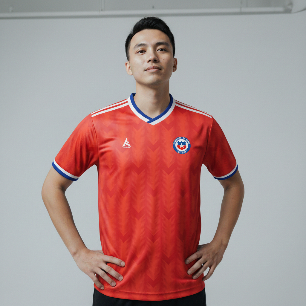 ATHLETIC SPORTWEAR - Jersey Bola Fantasy Chile Home 2025-2026 Fullprinting Casual - Atasan