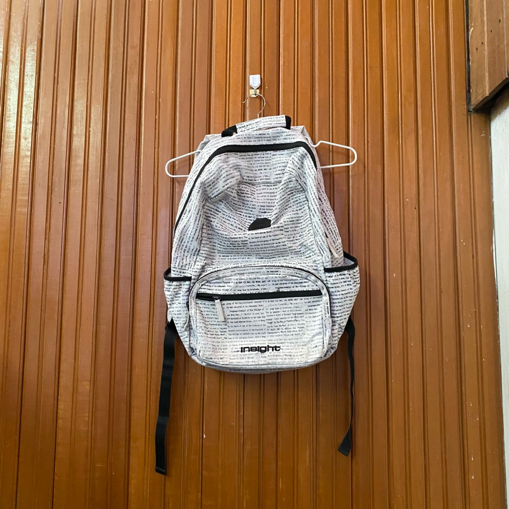 Tas Ransel Insight Putih Koran Preloved