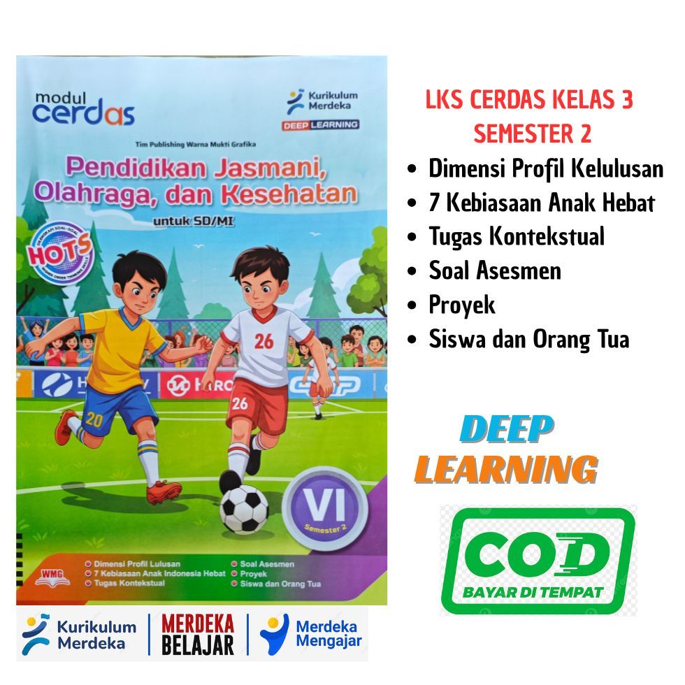 PROMO LKS Cerdas PJOK Kelas 6 Smt 2 Baru Murah