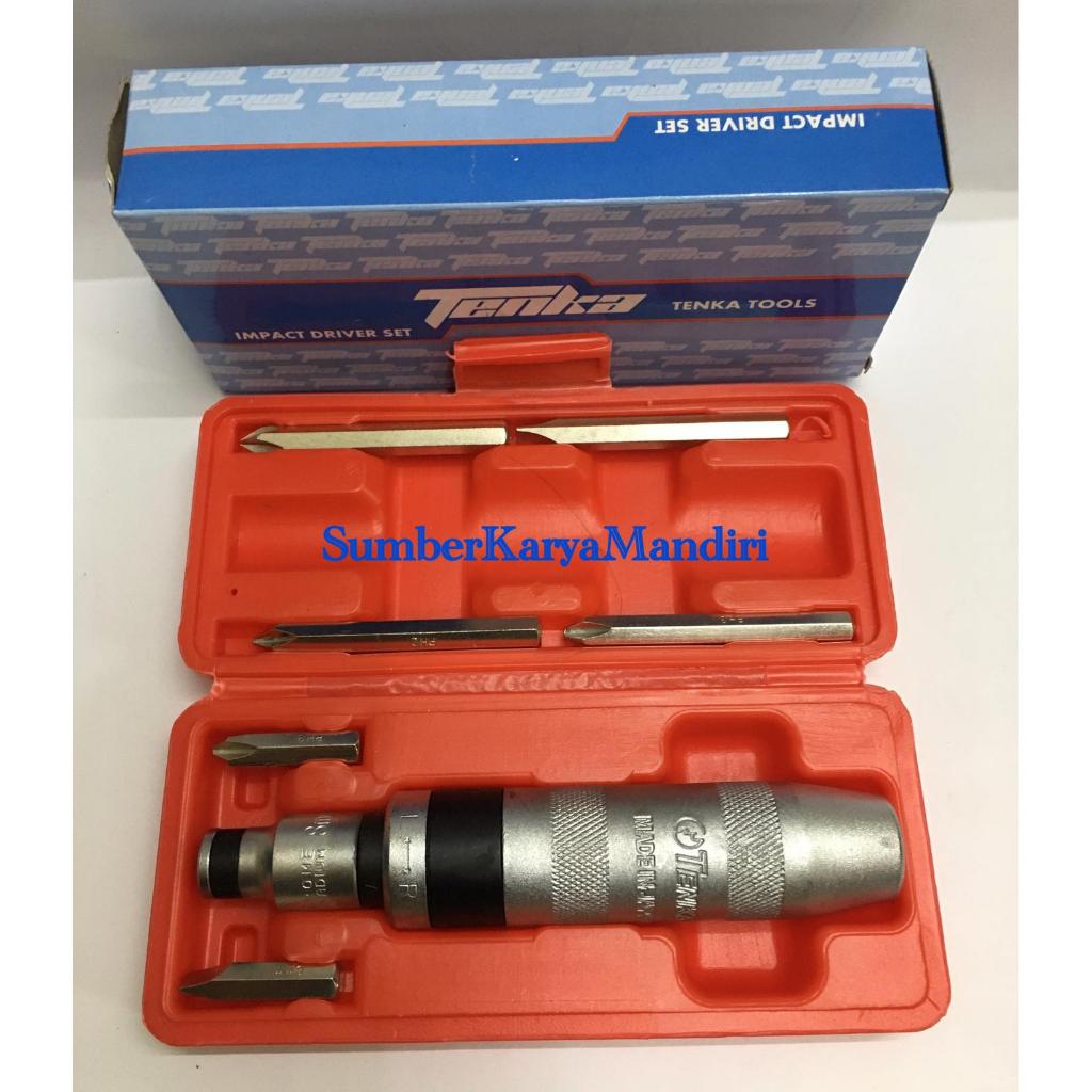 Obeng Ketok Set 6Pcs Tenka / Impact Screw Driver Set 6Pcs Tenka