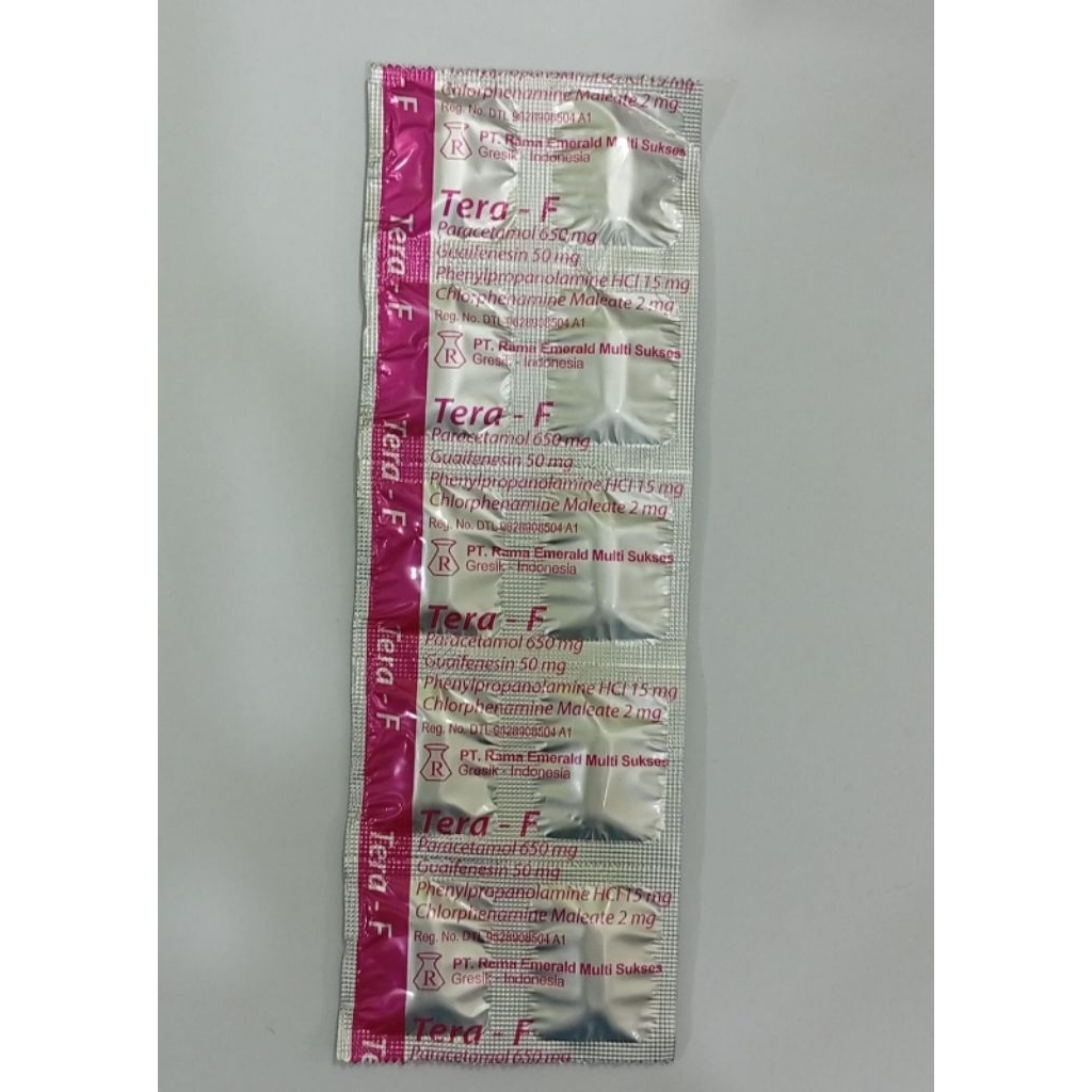 Tera F Tablet ( Obat Batuk, Flu, Demam)